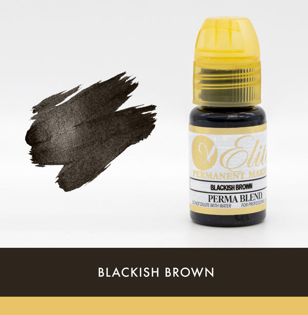 Blackish Brown Microblading Eyebrow Pigment – Deep Cool Brow Shade for PMU