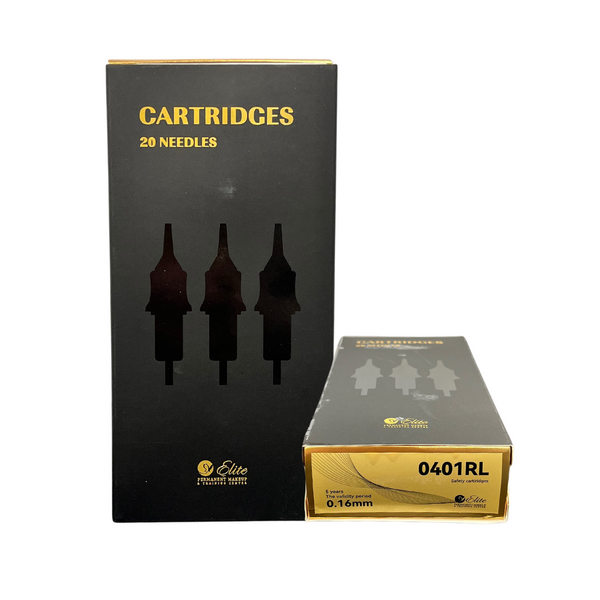 0401RL Tattoo Needle Cartridges 1RL 0.16mm for Permanent Makeup, 20 Pcs