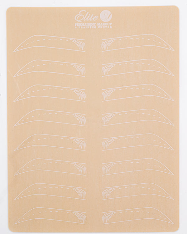 White Brow Set PMU Practice Skin – Light Tone Fake Skin for Brow Training