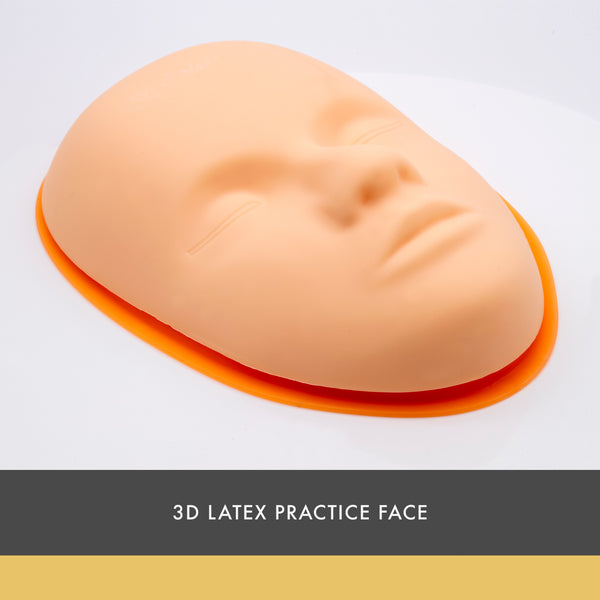 3D Face PMU Practice Skin Set for Brows, Eyeliner & Lip Tattoo Training