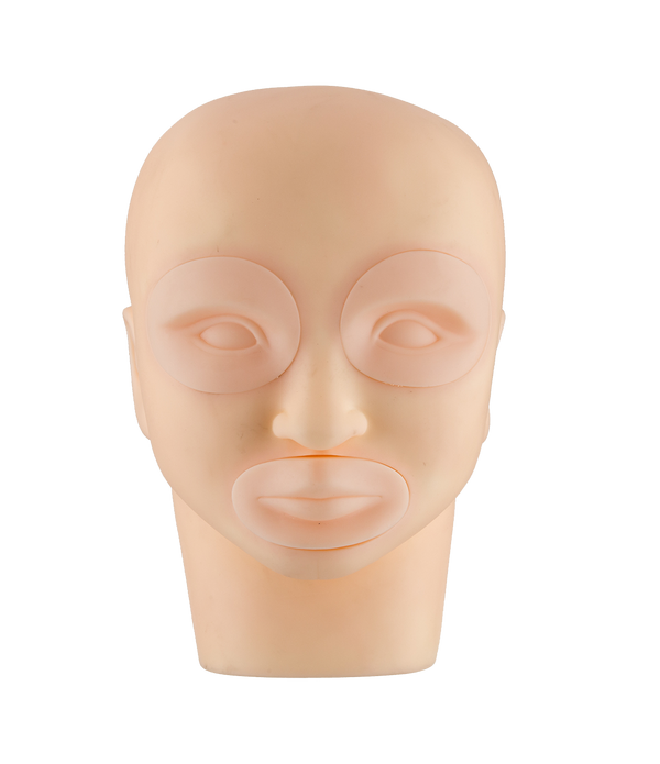 3D PMU Practice Head – Fake Skin Face for Brows, Eyeliner & Lips