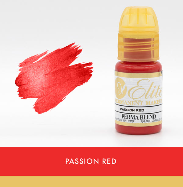 Passion Red Lip Blush Pigment – Bright Cool Red PMU Lip Shade